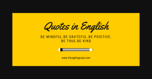 Quotes in English